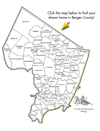 Bergen County Zip Code Map
